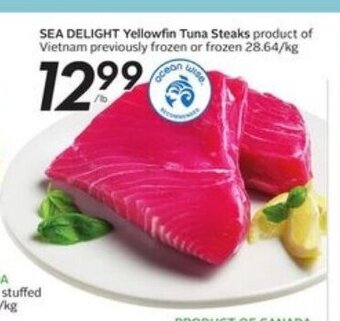 Sobeys Sea delight Yellowfin tuna steaks offer