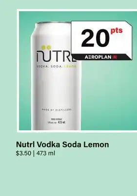 LCBO Nutrl Vodka Soda Lemon offer