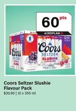 LCBO Coors Seltzer Slushie Flavour Pack offer