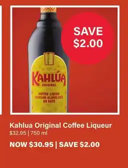 LCBO Kahlua Original Coffee Liqueur offer