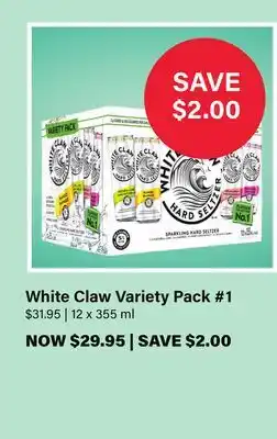 LCBO White Claw Variety Pack #1 offer