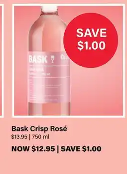 LCBO Bask Crisp Rosé offer