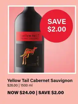 LCBO Yellow Tail Cabernet Sauvignon offer