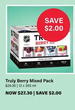 LCBO Truly Berry Mixed Pack offer
