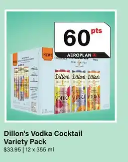 LCBO Dillon's Vodka Cocktail Variety Pack offer