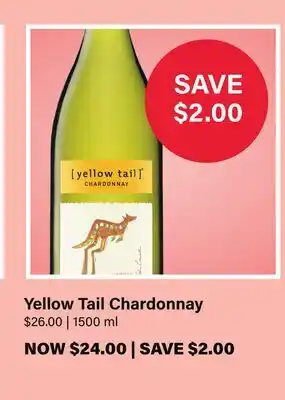 LCBO Yellow Tail Chardonnay offer
