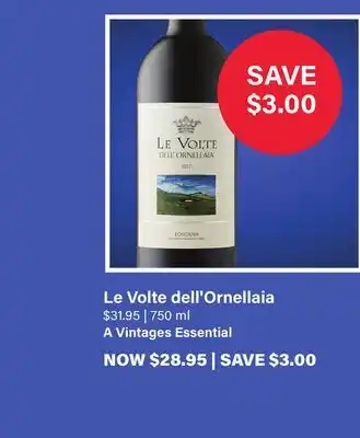LCBO Le Volte dell'Ornellaia offer