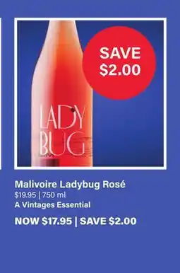 LCBO Malivoire Ladybug Rosé offer