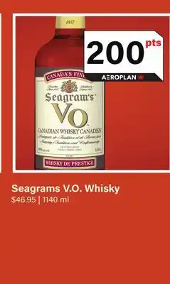 LCBO Seagrams V.O. Whisky offer