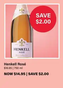 LCBO Henkell Rosé offer