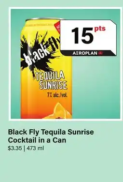 LCBO Black Fly Tequila Sunrise Cocktail in a Can offer