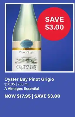 LCBO Oyster Bay Pinot Grigio offer