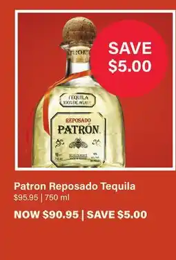 LCBO Patron Reposado Tequila offer