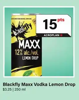 LCBO Blackfly Maxx Vodka Lemon Drop offer