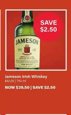 LCBO Jameson Irish Whiskey offer