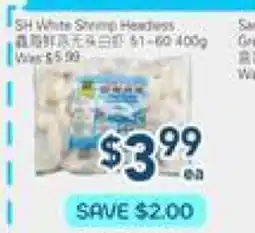 Oceans Fresh Food Market SH White Shrimp Headless 1-60 offer
