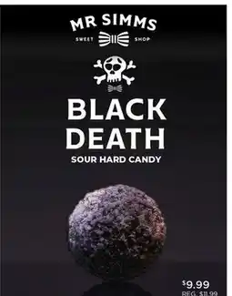 Showcase MR SIMMS SWEET SHOP BLACK DEATH SOUR HARD CANDY offer