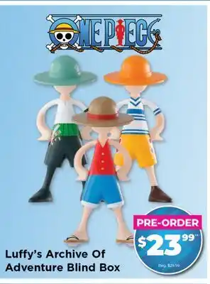 Showcase Luffy's Archive Of Adventure Blind Box offer