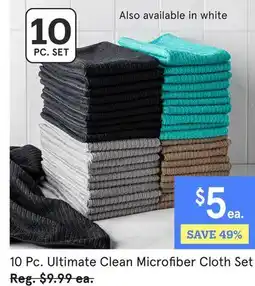 Kitchen Stuff Plus 10 Pc. Ultimate Clean Microfiber Cloth Set offer