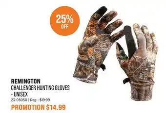 Sail REMINGTON CHALLENGER HUNTING GLOVES - UNISEX offer