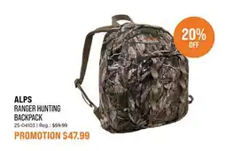 Sail ALPS RANGER HUNTING BACKPACK offer