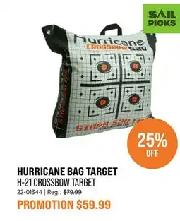 Sail HURRICANE BAG TARGET H-21 CROSSBOW TARGET offer
