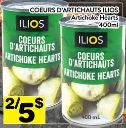 Supermarché PA COEURS D'ARTICHAUTS ILIOS | ILIOS Artichoke Hearts offer