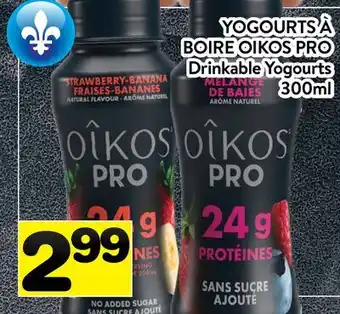 Supermarché PA YOGOURTS À BOIRE OIKOS PRO | Drinkable Yogourts offer