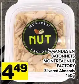 Supermarché PA AMANDES EN BÂTONNETS MONTRÉAL NUT FACTORY offer