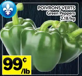 Supermarché PA POIVRONS VERTS | Green Peppers offer