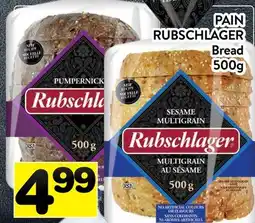 Supermarché PA PAIN RUBSCHLAGER | Bread offer