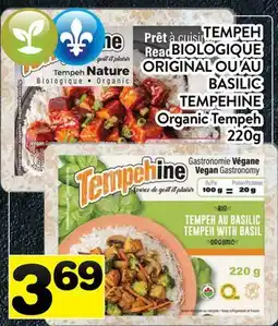 Supermarché PA TEMPEH BIOLOGIQUE ORIGINAL OU AU BASILIC TEMPEHINE | Organic Tempeh offer