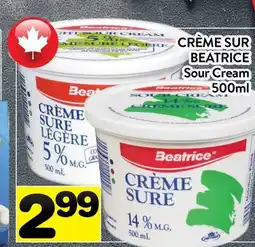 Supermarché PA CRÈME SUR BEATRICE | BEATRICE Sour Cream offer