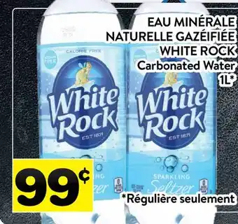 Supermarché PA EAU MINÉRALE NATURELLE GAZÉIFIÉE WHITE ROCK | Carbonated Water offer