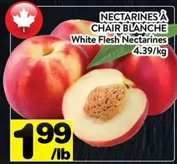 Supermarché PA NECTARINES À CHAIR BLANCHE | White Flesh Nectarines offer