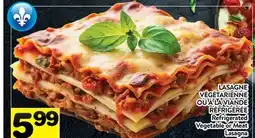 Supermarché PA LASAGNE VÉGÉTARIENNE OU À LA VIANDE RÉFRIGÉRÉE | Refrigerated Vegetable or Meat Lasagna offer