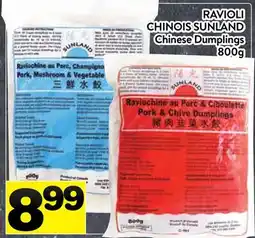 Supermarché PA RAVIOLI CHINOIS SUNLAND | CHINESE DUMPLINGS offer