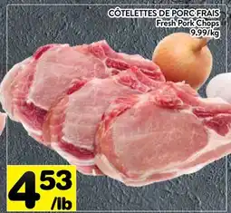 Supermarché PA CÔTELETTES DE PORC FRAIS | FRESH PORK CHOPS offer