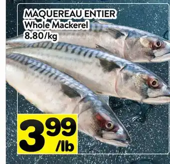 Supermarché PA MAQUEREAU ENTIER offer