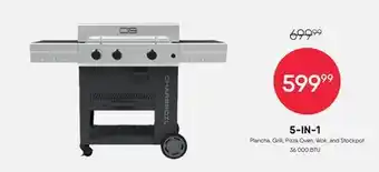 Meubles RD 5-IN-1 Plancha, Grill, Pizza Oven, Wok, and Stockpot offer