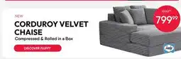 Meubles RD CORDUROY VELVET CHAISE offer