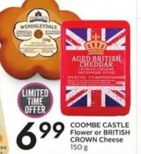 Sobeys Coombe castle flower or british crown cheese offer
