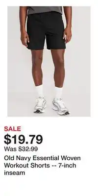 Old Navy Old Navy Essential Woven Workout Shorts -- 7-inch inseam offer