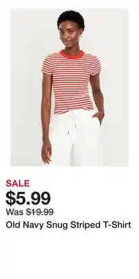 Old Navy Old Navy Snug Striped T-Shirt offer