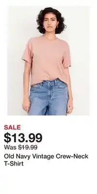 Old Navy Old Navy Vintage Crew-Neck T-Shirt offer