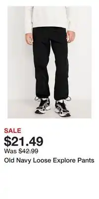Old Navy Old Navy Loose Explore Pants offer