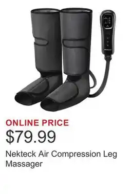 Costco Nekteck Air Compression Leg Massager offer