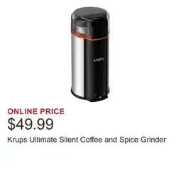 Costco Krups Ultimate Silent Coffee and Spice Grinder offer