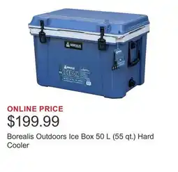 Costco Borealis Outdoors Ice Box 50 L (55 qt.) Hard Cooler offer
