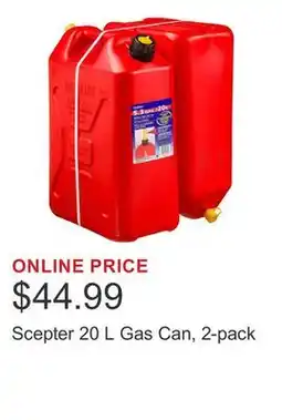 Costco Scepter 20 L Gas Can, 2-pack offer